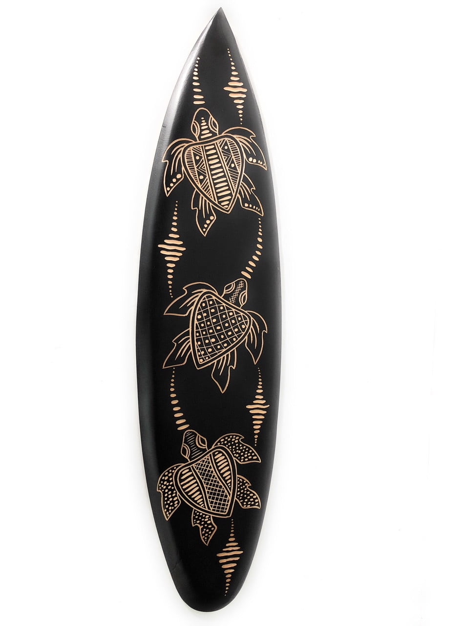 Wooden Surfboard w/ Turtle Ohana 30' - Hawaii Decor | #sur16e75