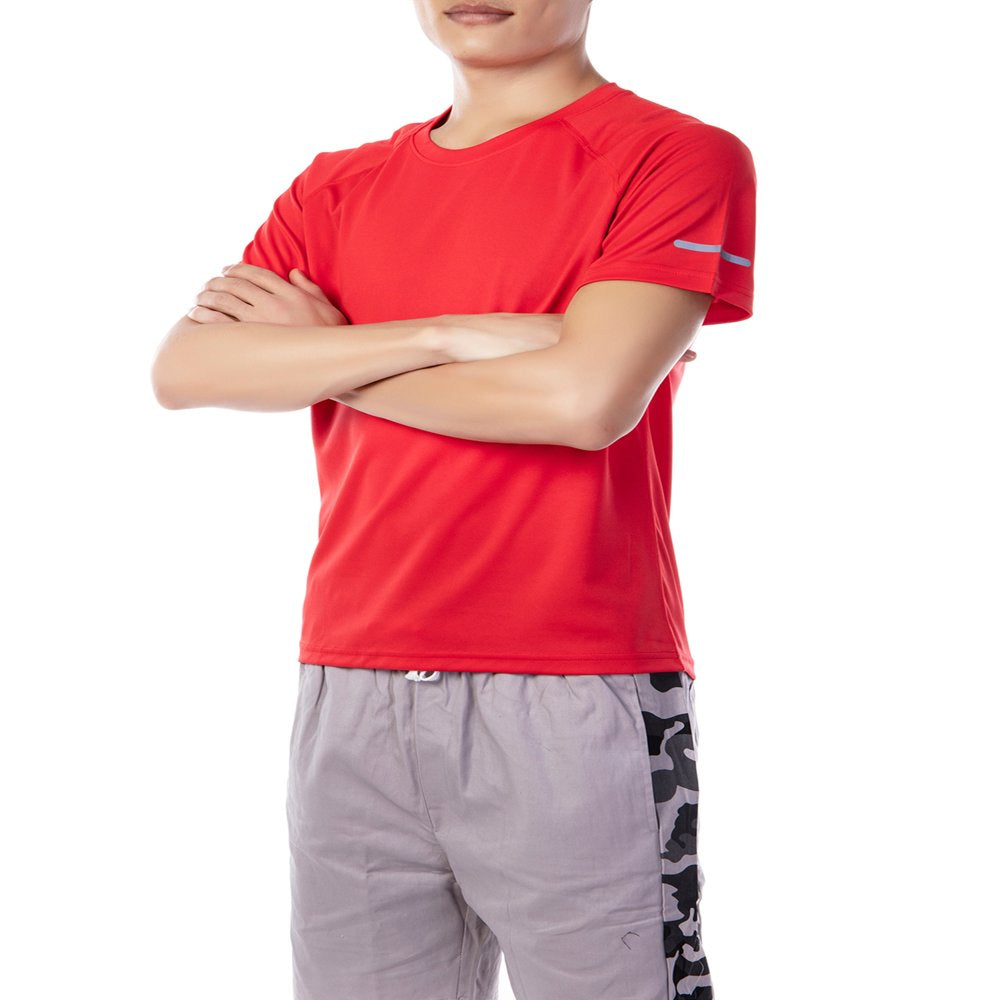 SAYFUT Mens Short Sleeve Rashguard Swimwear Quick Dry Swim Shirt Sun Tee Loose Fit Black/Blue M-3XL