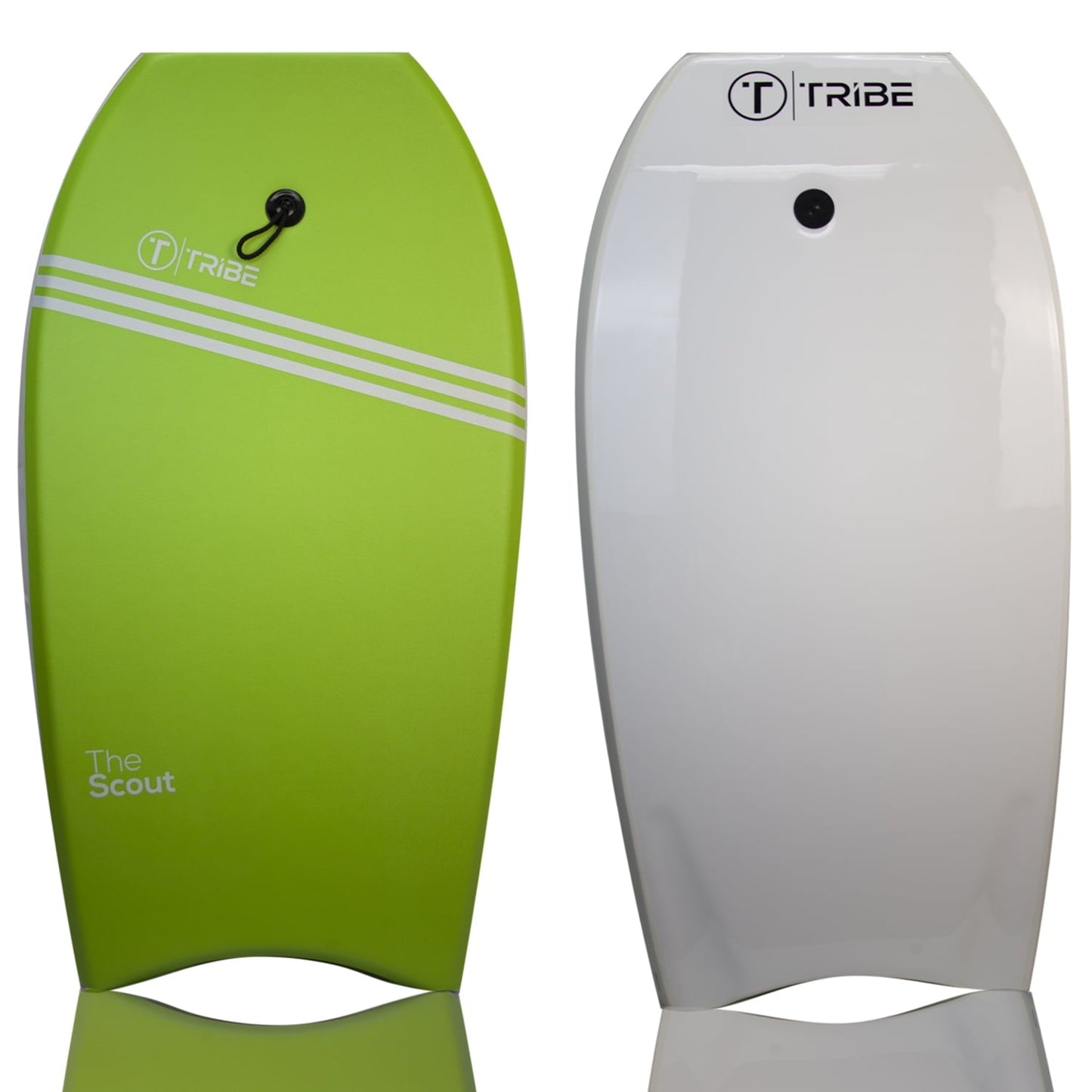 The Scout Bodyboard 39' by Tribe Boards - Apple Green / White / White