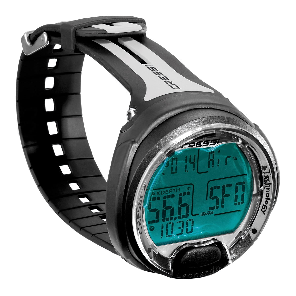 Cressi Leonardo Wrist Diving Computer, Black and white