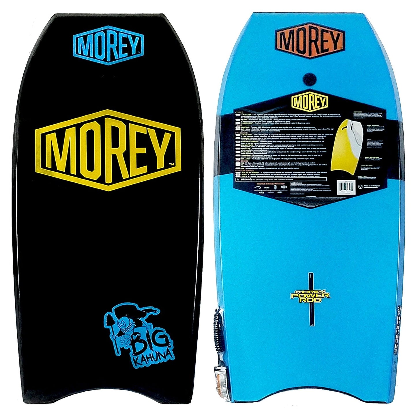 Morey Big Kahuna 44' Bodyboard - Black / Blue / Blue