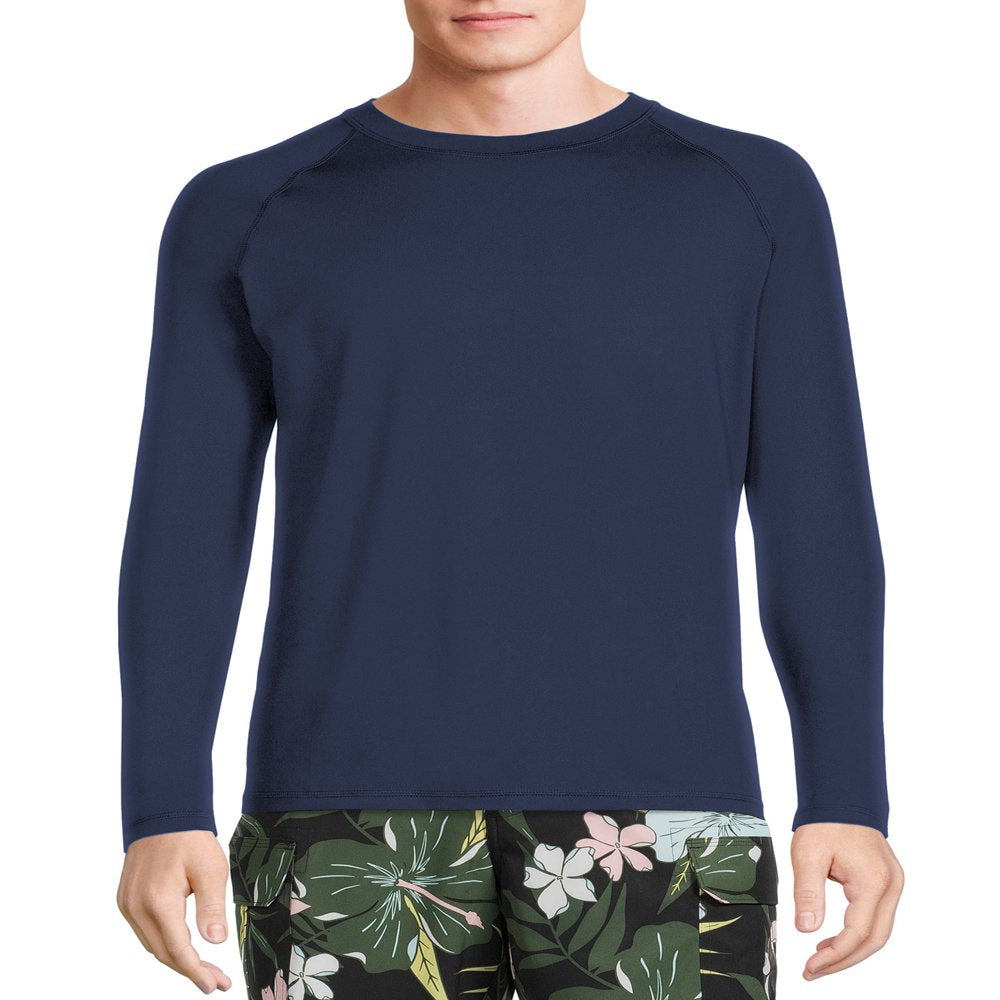 George Men'S and Big Men'S Long Sleeve Rash Guard, Sizes up to 5XL