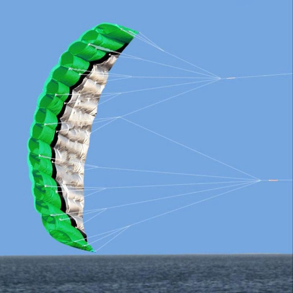 2.5 Meters Sport Parafoil Kiteboarding Dual Line Easy Control Kitesurfing Green