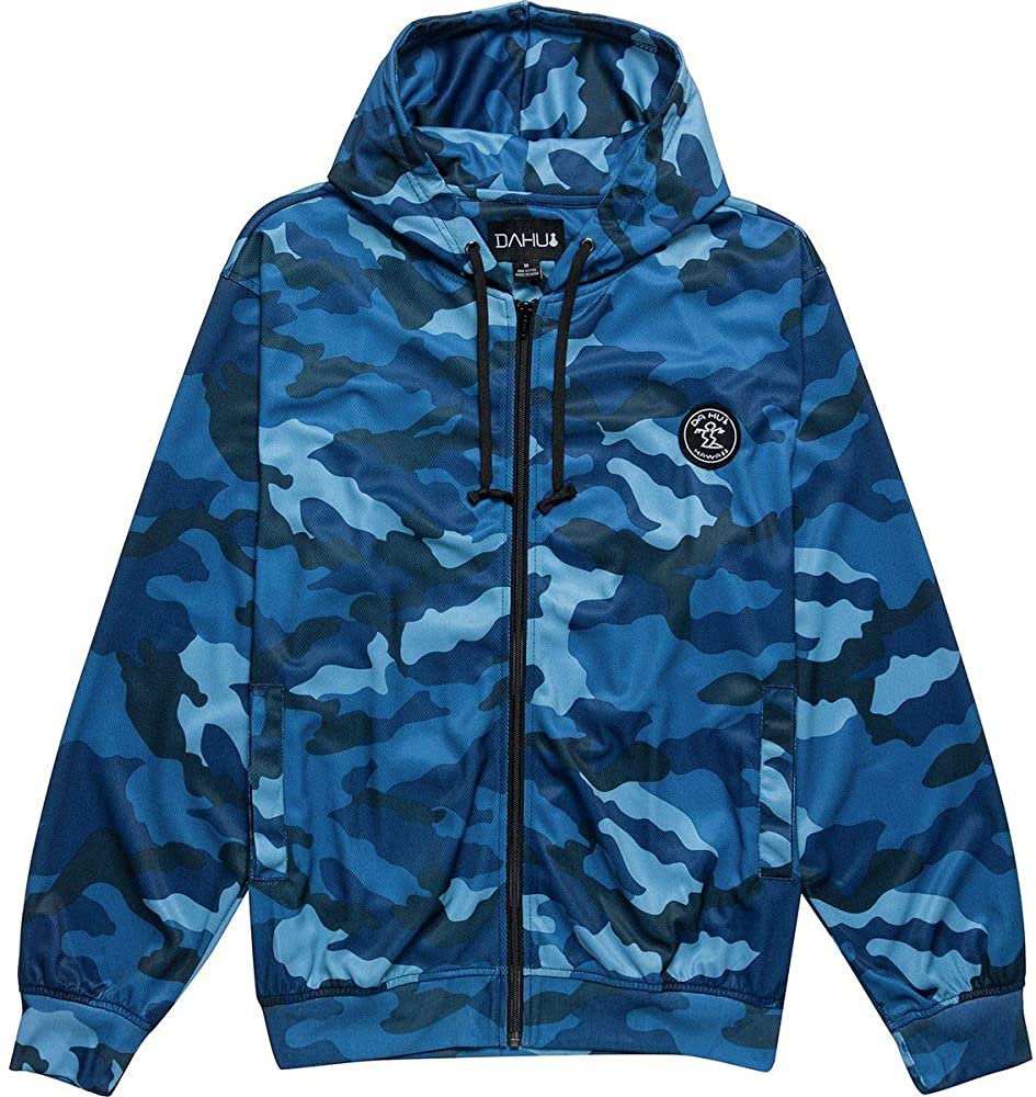 Men'S Surf Club Lightweight Front Zipper Hoodie with Side Pockets by Da Hui XXL