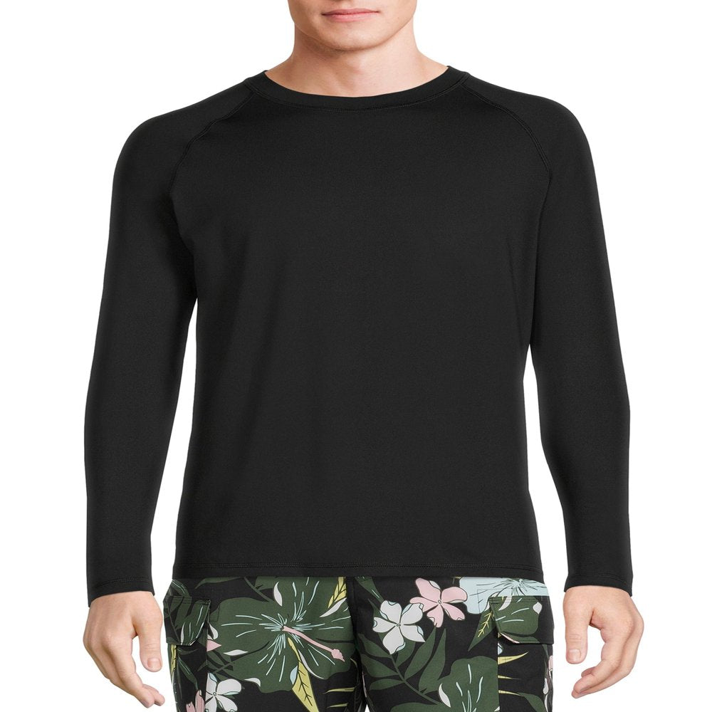 George Men'S and Big Men'S Long Sleeve Rash Guard, up to Size 5XL