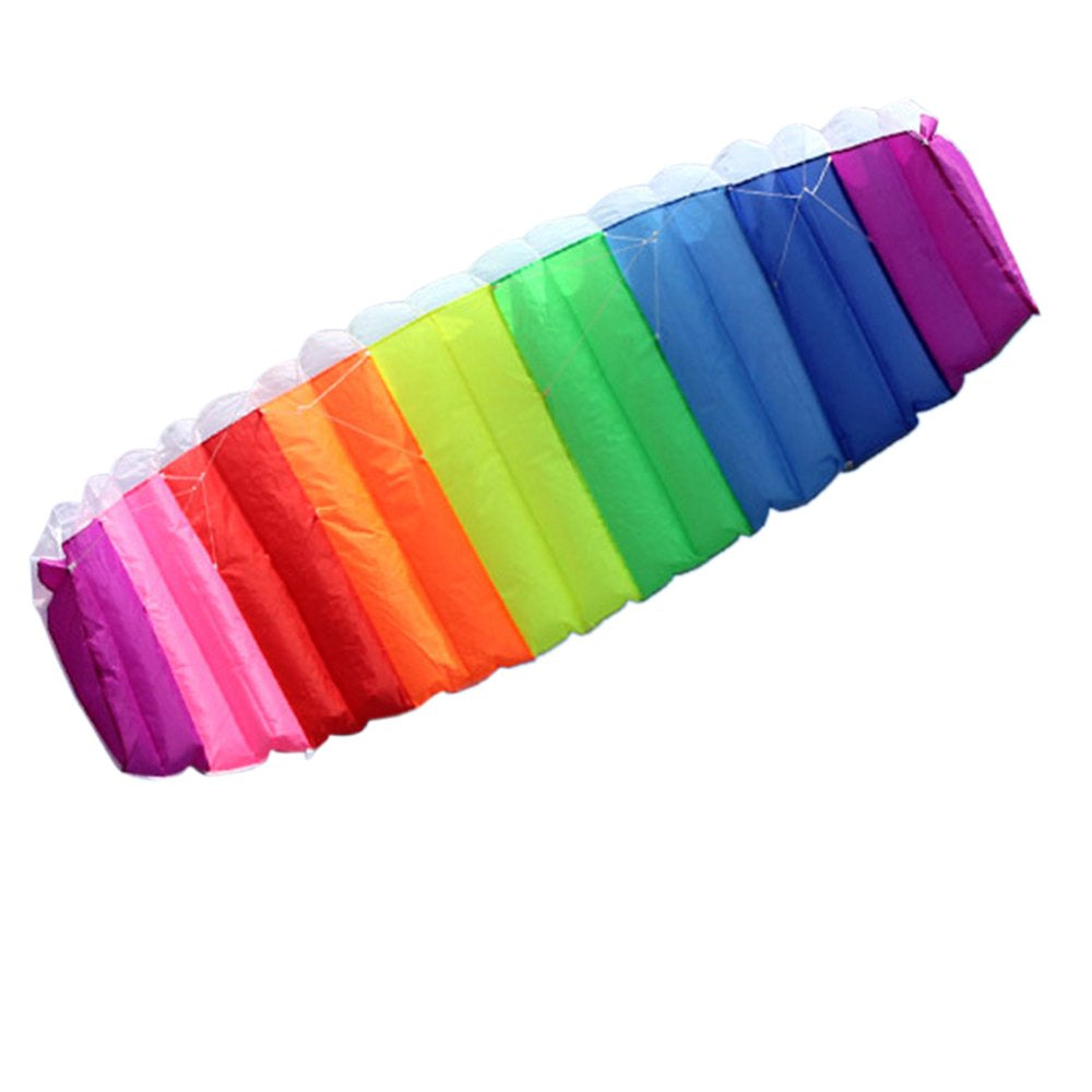 Suzicca 1/1.4/2/2.7M Colorful Double Flying Line Wing Stunt Power Soft Giant Flying Sports Beach