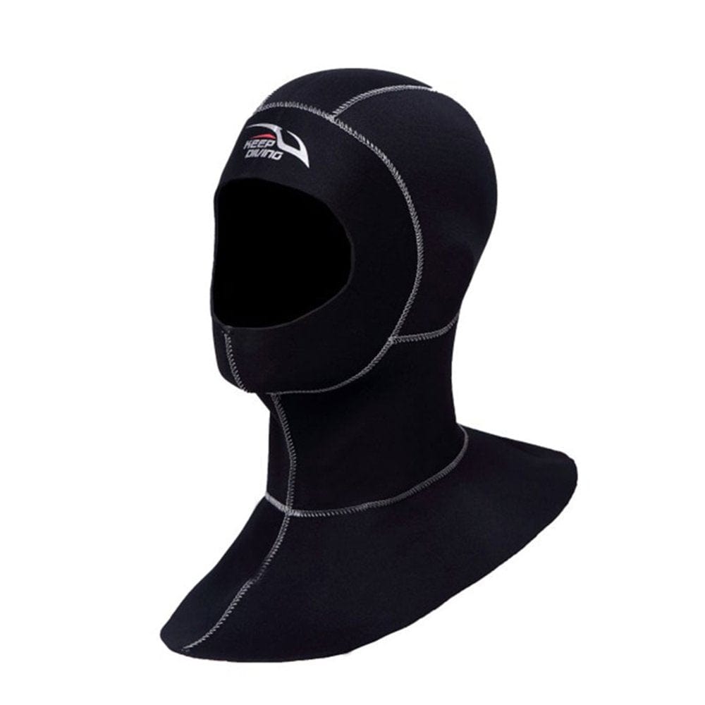 Diving Hat Black Line S 3Mm Neoprene Scuba Diving Hood with Shoulder Wetsuit Hood Snorkeling Hat Headgear New