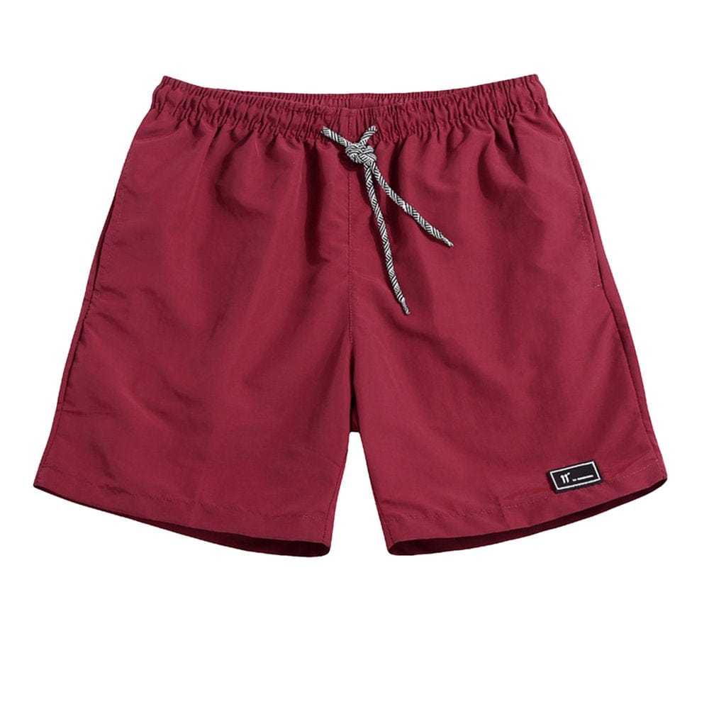 EZA Men'S Fashion Casual Midwaist Shorts Five-Point Pants Beach Pants Swim Trunks