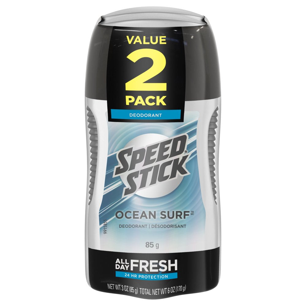 Speed Stick Men'S Deodorant, Ocean Surf - 3 Oz Twin Pack
