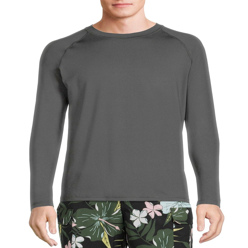 George Men'S and Big Men'S Long Sleeve Rash Guard, up to Size 5XL