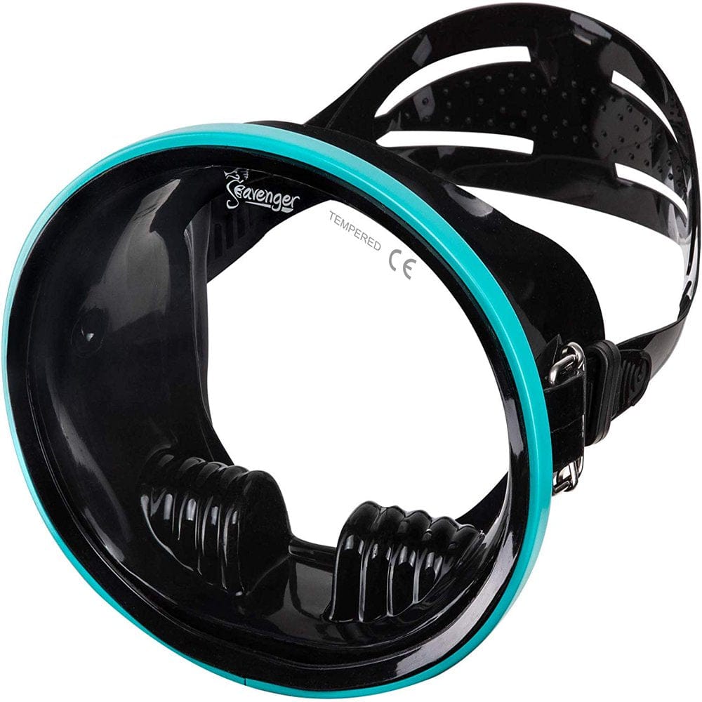 Seavenger Hydra Retro Oval Snorkeling Dive Mask (Coral/Mint)