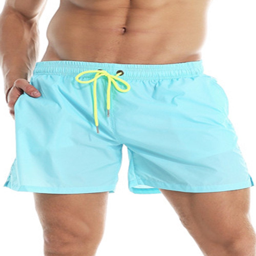 CVLIFE Mens Swim Trunks Board Shorts Bathing Suits Elastic Waist Surfing Swim Shorts Summer Swimsuit Swimwear Casual Beach Pant Pocket