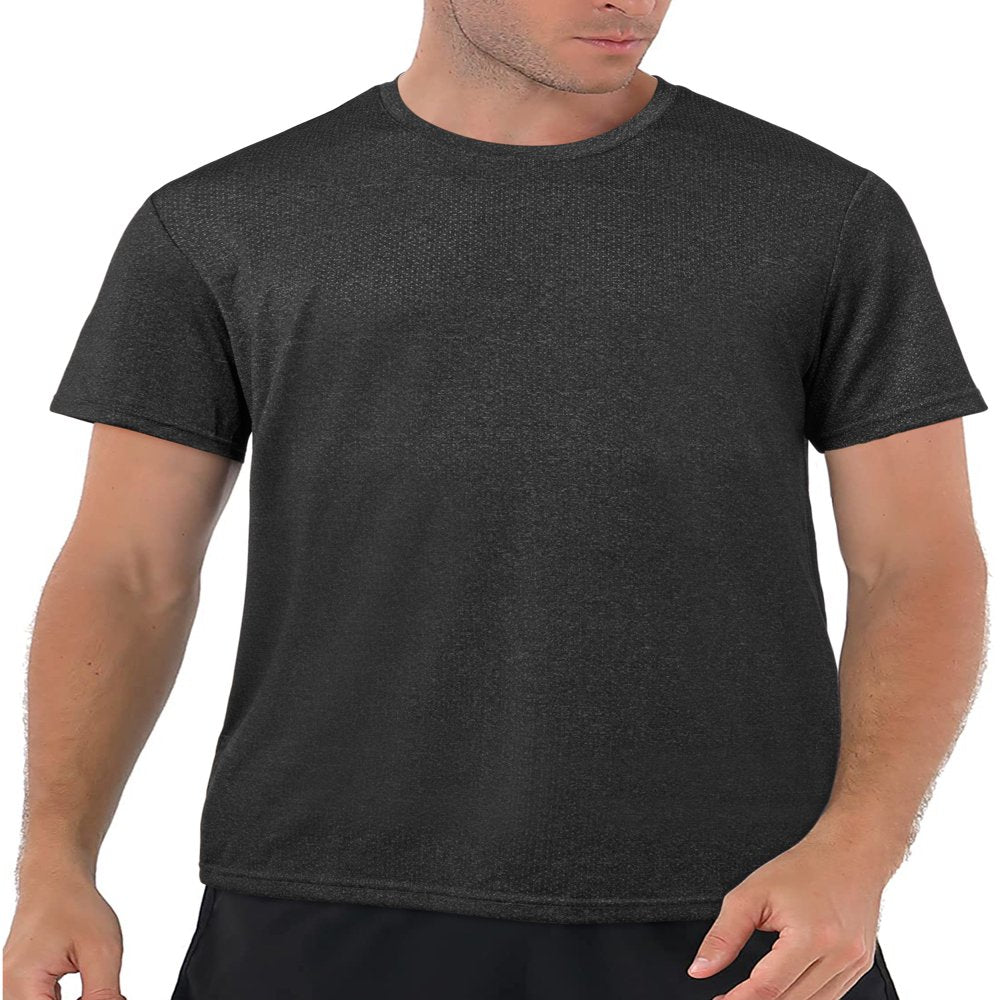 LELINTA Men'S Short Sleeve Rashguard Mens Rashguard UPF 50+ Swimwear Swim Shirt Short Sleeved Tops Blue / Black