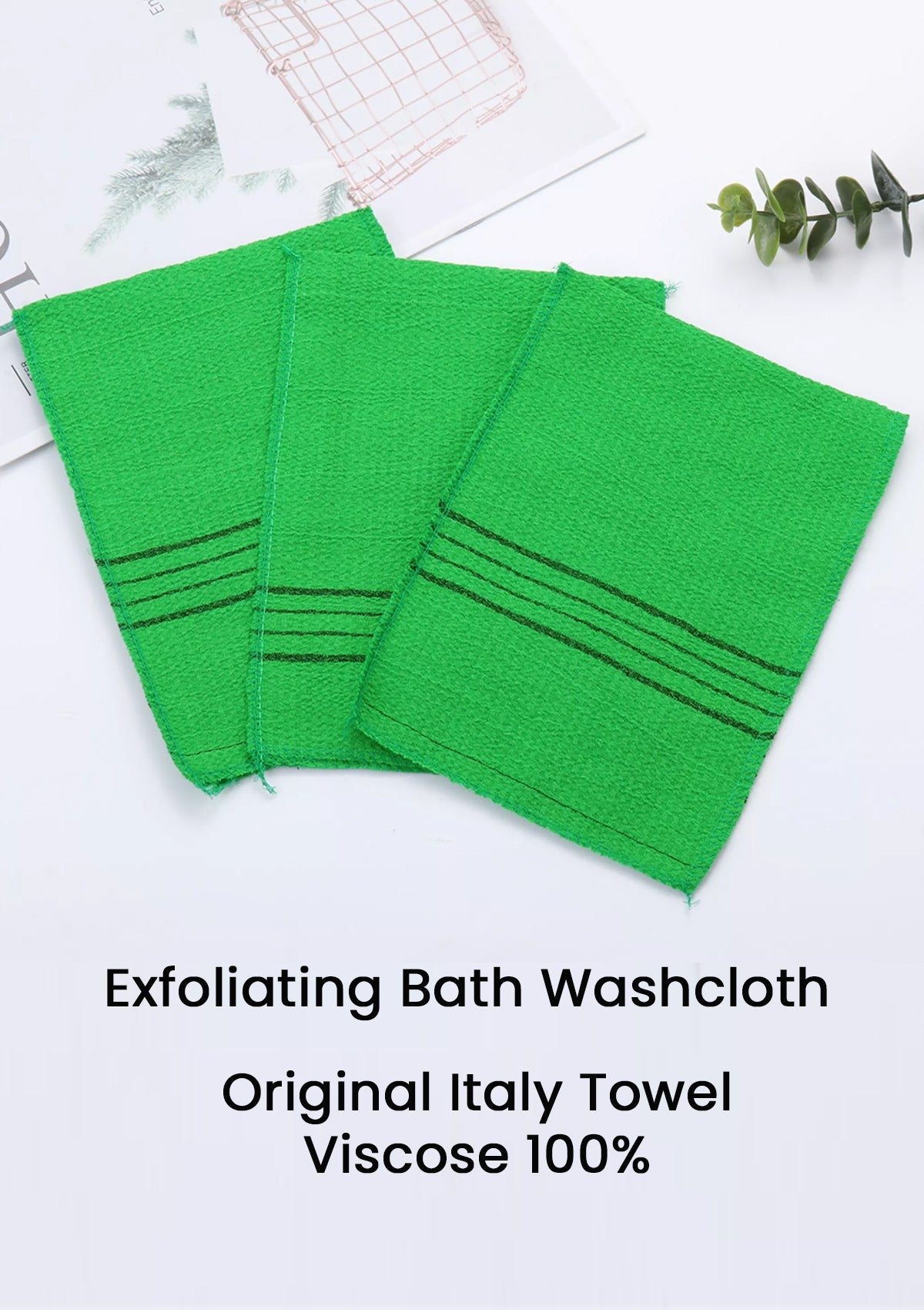[GOLDSANGSA] Original Italy Towel Exfoliating Washcloth 4PCS