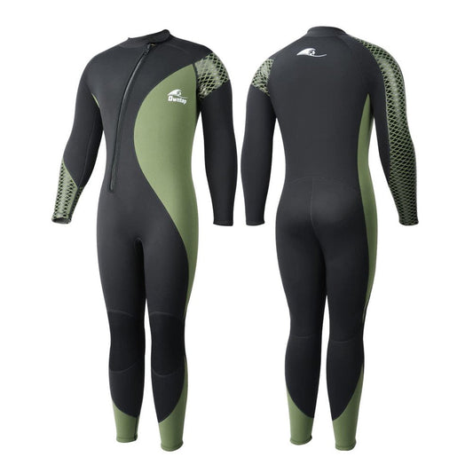 Owntop Wetsuits for Men 3Mm Neoprene Wet Suit Full Body Keep Warm Diving Surfing Suit,Green