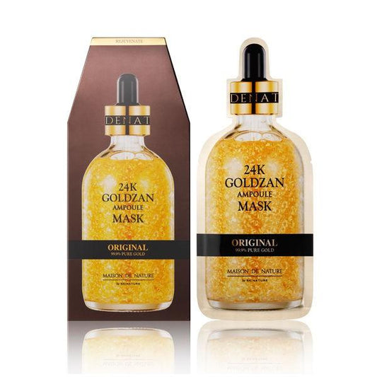 24K Goldzan Ampoule Mask Original - 1 Box of 5 Sheets