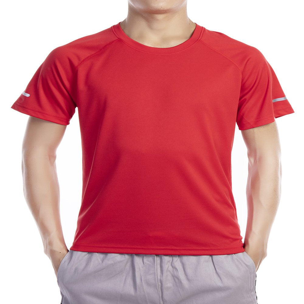 LELINTA Men'S Short Sleeve Rashguard Mens Rashguard UPF 50+ Swimwear Swim Shirt Short Sleeved Tops Blue / Black