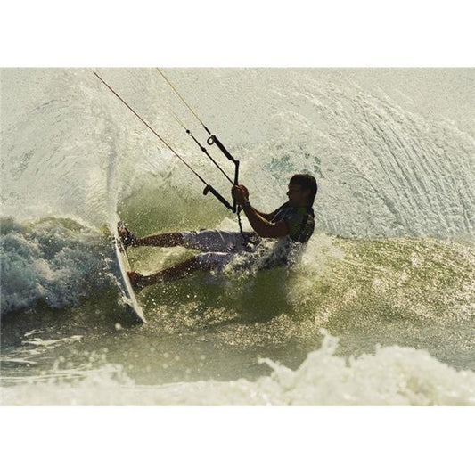 Posterazzi DPI1865532LARGE Man Kitesurfing Poster Print&#44; 34 X 24