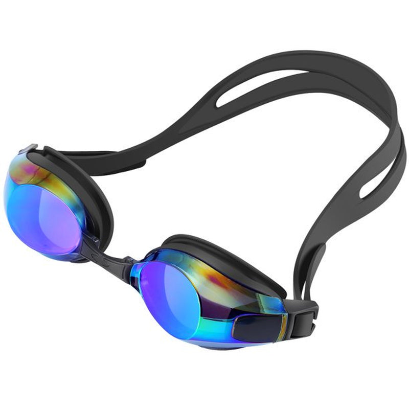 IPOW Adjustable Anti-Fog UV Protection No Leaking Eye Protect Swimming Goggle Mirror Coated Lens Swim Goggles Glasses with Storage