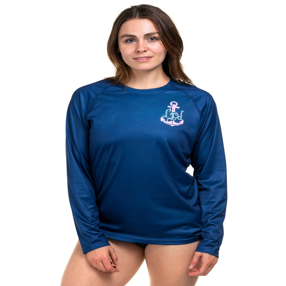 HDE Women Rashguard UPF 50 Long Sleeve Sun Protection Swim Shirt S