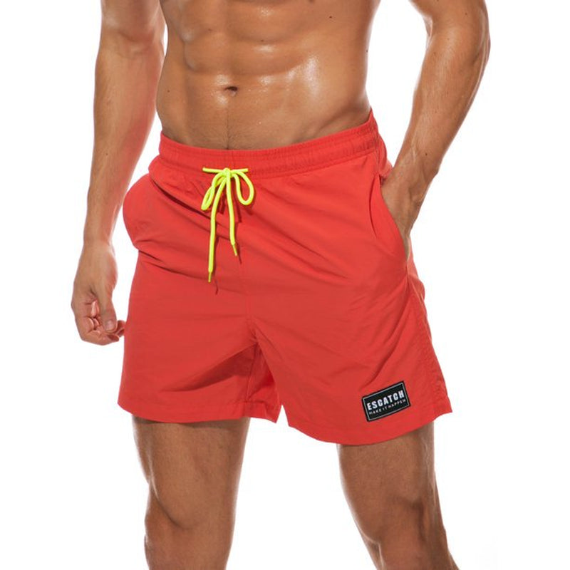 New Men Swim Trunks Shorts Pants Board Shorts Boardshorts Swimwear Swimsuit Beachwear Casual Surfing Swimming Bathing Suit Quick Dry Summer Green XS