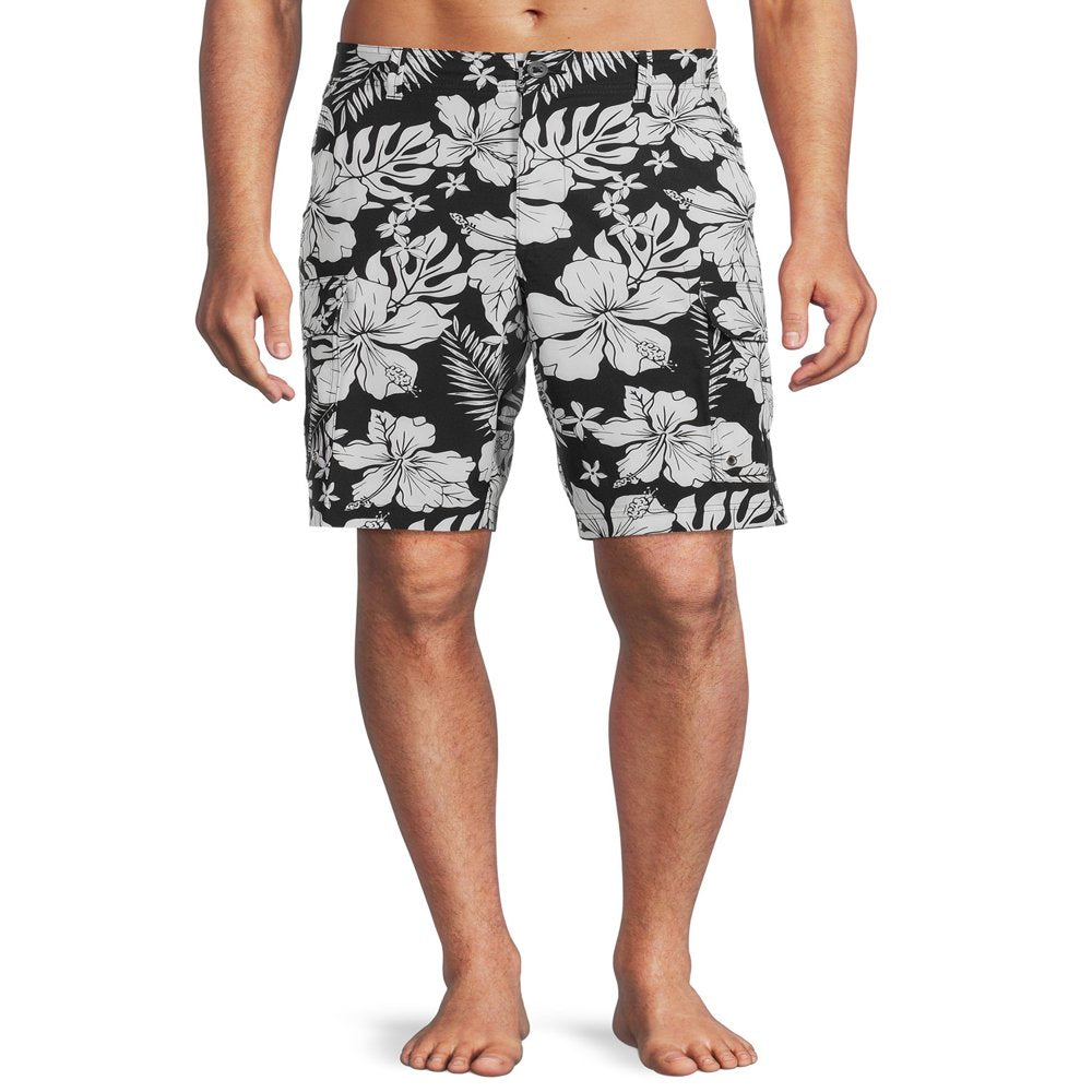 George Men'S and Big Men'S 9" Cargo Swim Shorts, up to Size 5XL