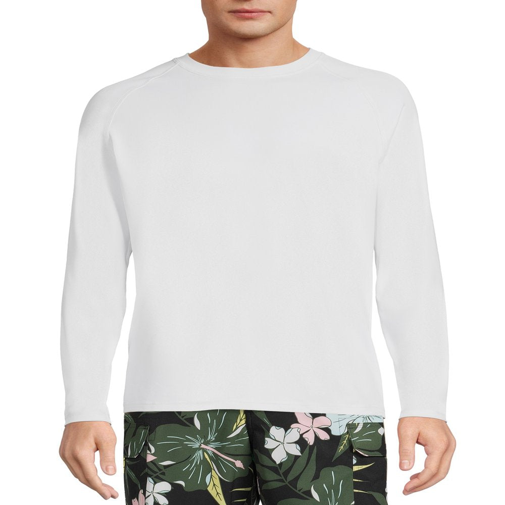 George Men'S and Big Men'S Long Sleeve Rash Guard, Sizes up to 5XL