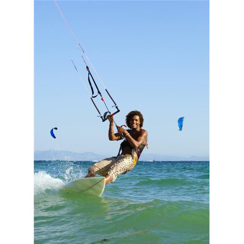 Posterazzi DPI1864101LARGE Man Kitesurfing - Costa De La Luz Andalusia Spain Poster Print&#44; 34 X 22