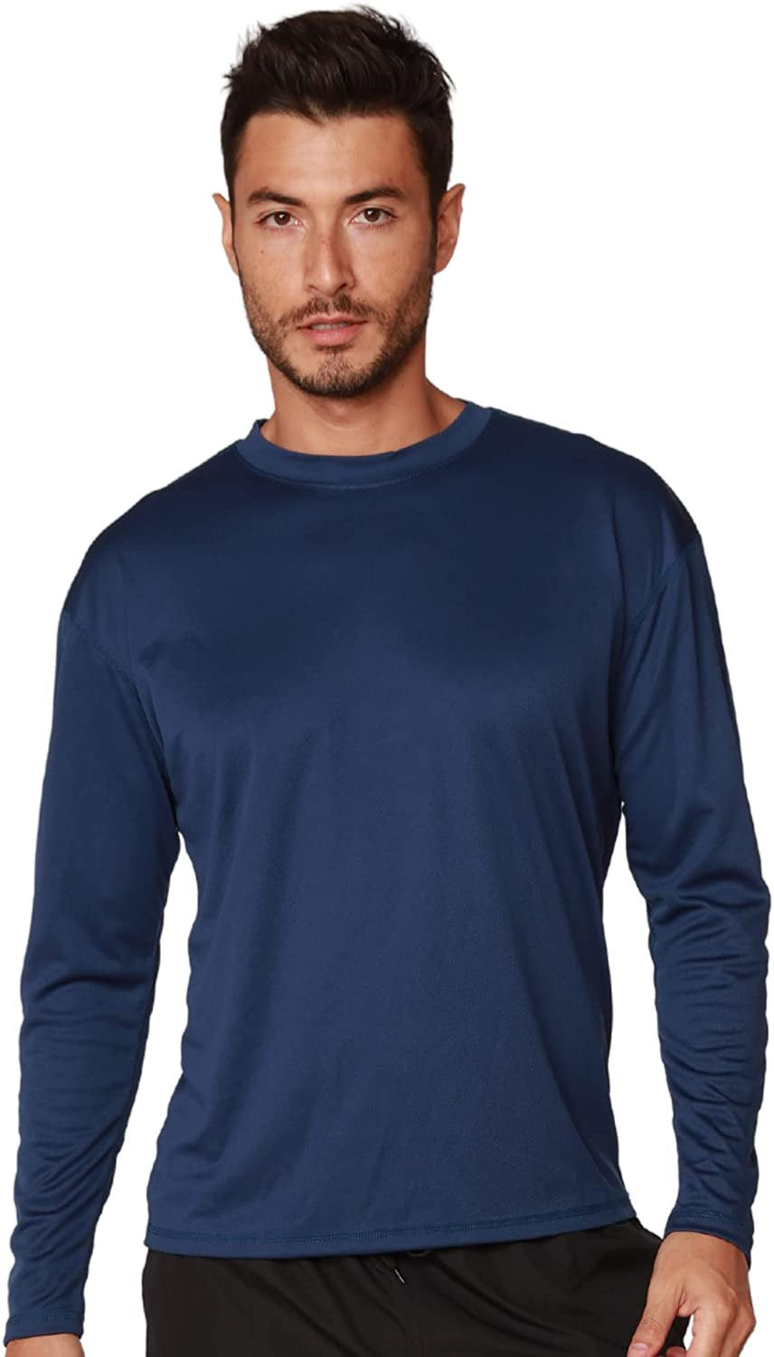 INGEAR Mens Beathable Swim Shirts Mens Sun Shirts Mens Long Sleeve Rash Guard Workout Shirts