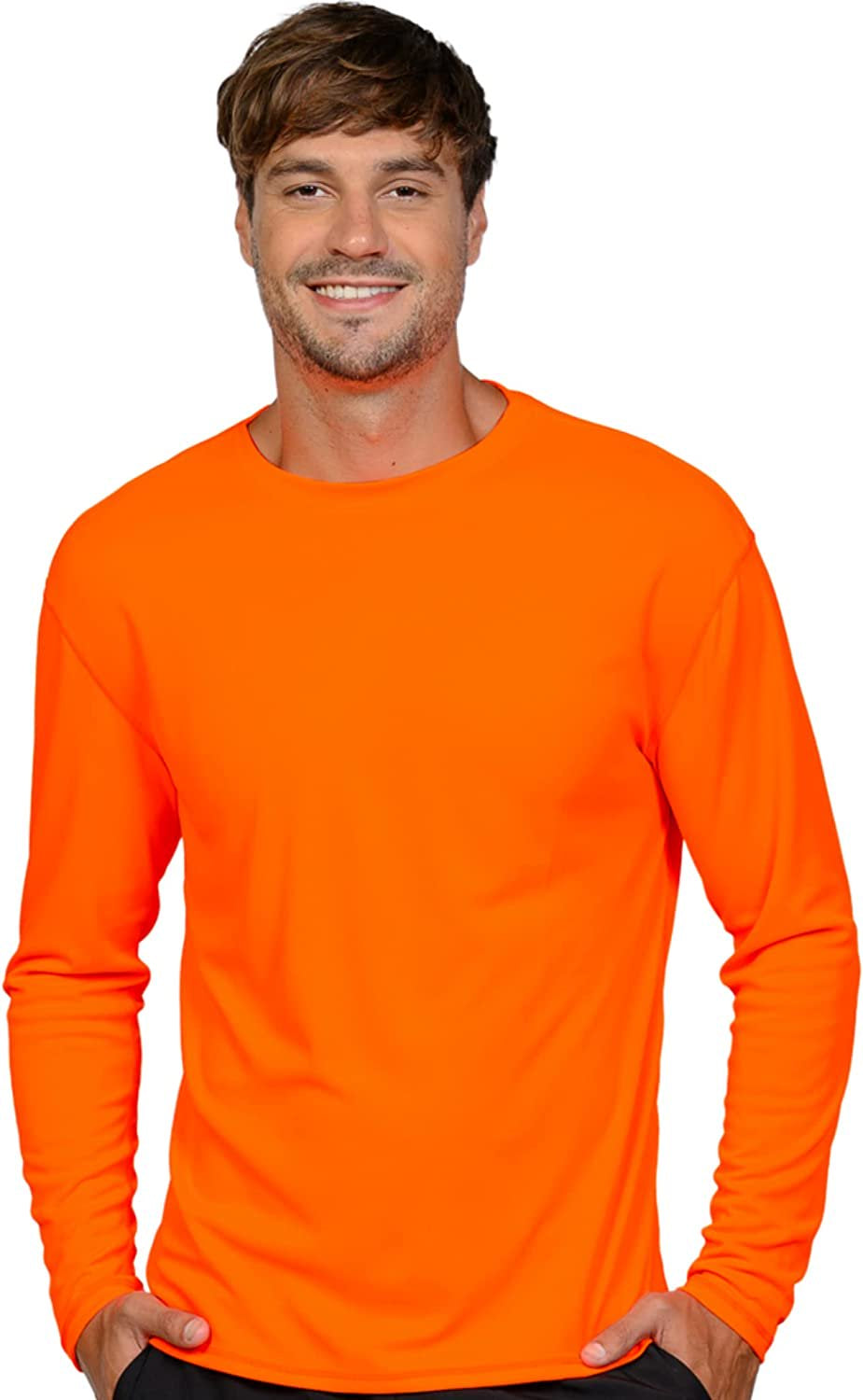 INGEAR Mens Beathable Swim Shirts Mens Sun Shirts Mens Long Sleeve Rash Guard Workout Shirts