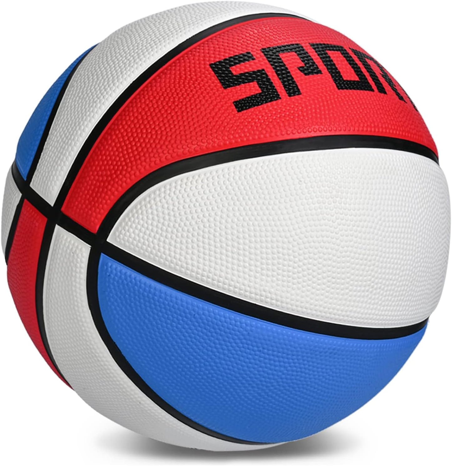 Kids Youth Adult Size 5/6/7 (27.5/28.5/29.5") Basketball Premium Rubber or Composite Leather Basketball Indoor Outdoor Basketball Outdoor for Boys Girls Womens Mens Basketball Gifts (Deflated)