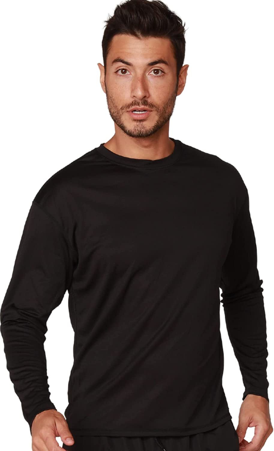 INGEAR Mens Beathable Swim Shirts Mens Sun Shirts Mens Long Sleeve Rash Guard Workout Shirts