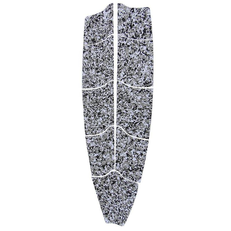 9 Pieces Surfboard Tail Pad / Surf Board Traction Pad / EVA Deck Pad with Adhesive Glue Black