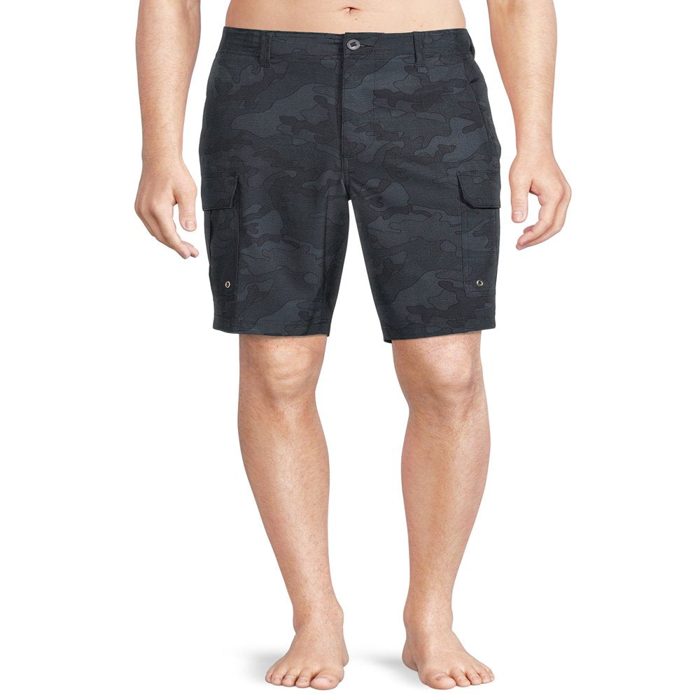 George Men’S and Big Men’S 9” Cargo Swim Shorts, up to Size 5XL