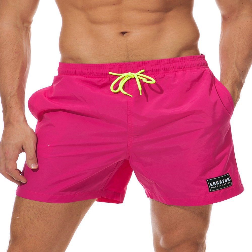 New Men Swim Trunks Shorts Pants Board Shorts Boardshorts Swimwear Swimsuit Beachwear Casual Surfing Swimming Bathing Suit Quick Dry Summer Green XS