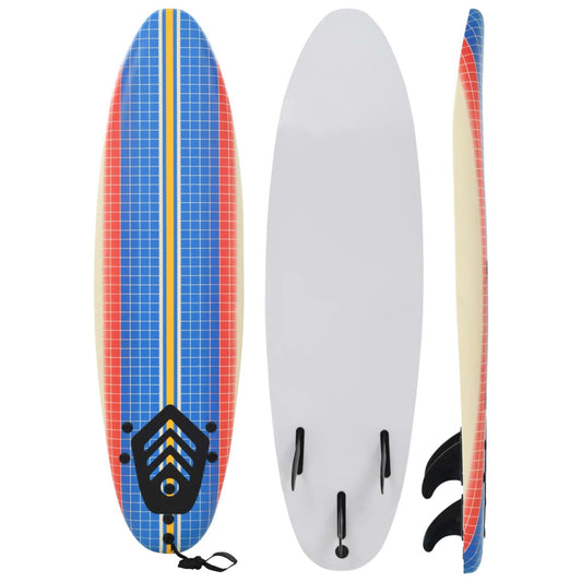 Anself Surfboard with Leash and Fins, Beach Surfing Board Kit for Beginners Youth and Adults 66.9 x 18.4 x 3.1 Inches (L x W x T)
