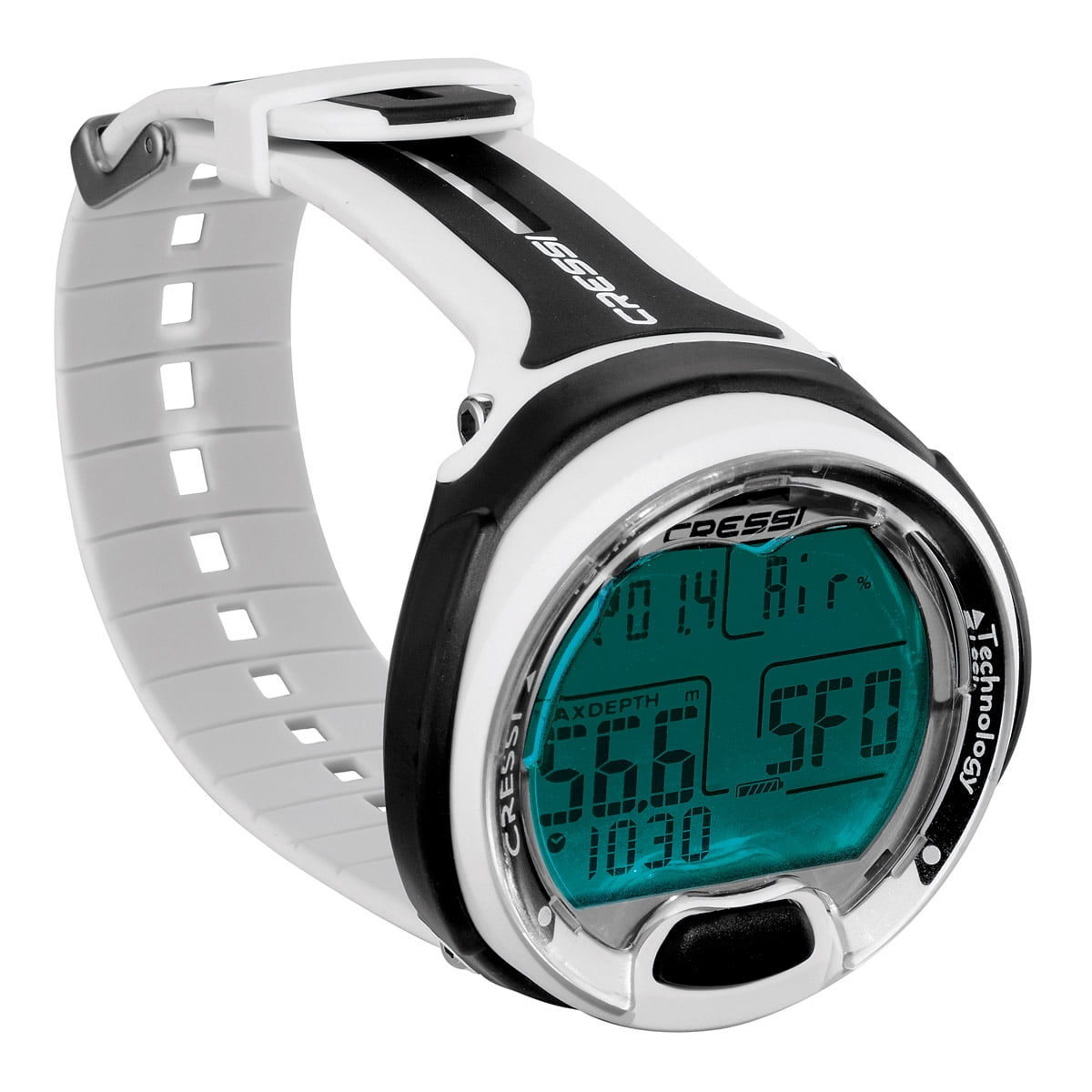 Cressi Leonardo Wrist Diving Computer, White and Black