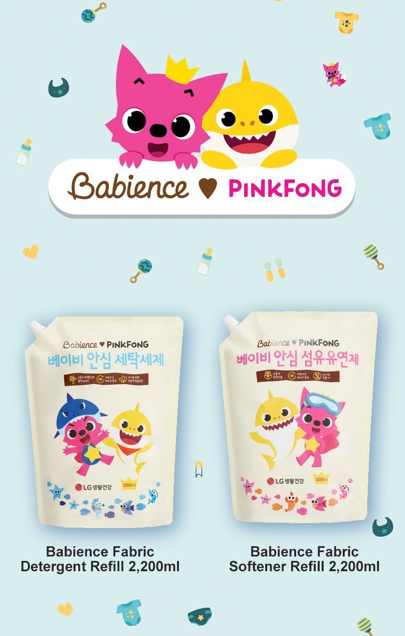 [Babience] Pinkfong safe Fabric Softener Refill 2200ml