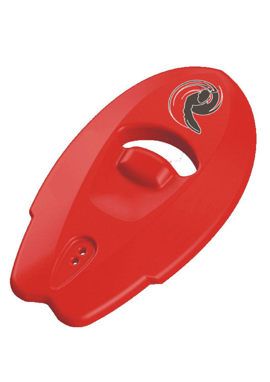 Hand Surf Board with leash and bag - Red, compact, lightweight hand-surfboard is designed to be held and ridden with the hands