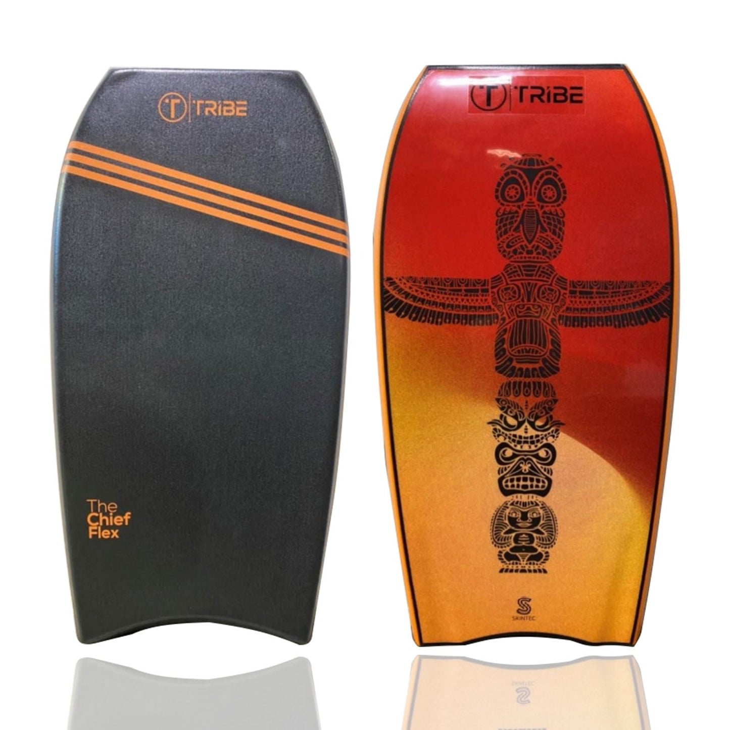 Tribe Chief Flex 43.5' Black/Orange/Tiki Bodyboard