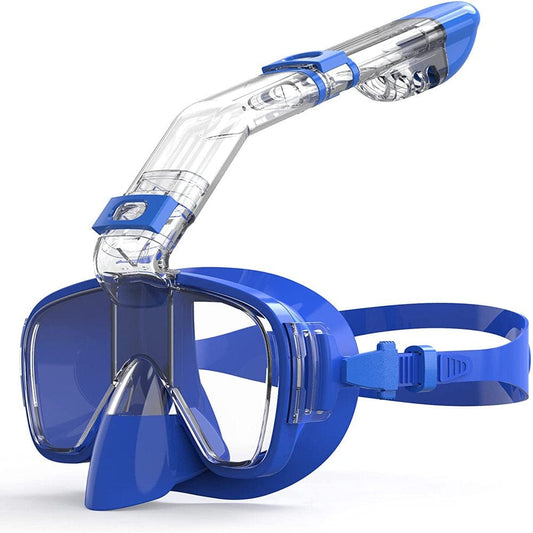 AKASO Snorkel Mask Broad View Scuba Mask Anti-Fog Anti-Leak with Camera Mount Diving Mask Snorkeling Mask, for Adults and Young A1