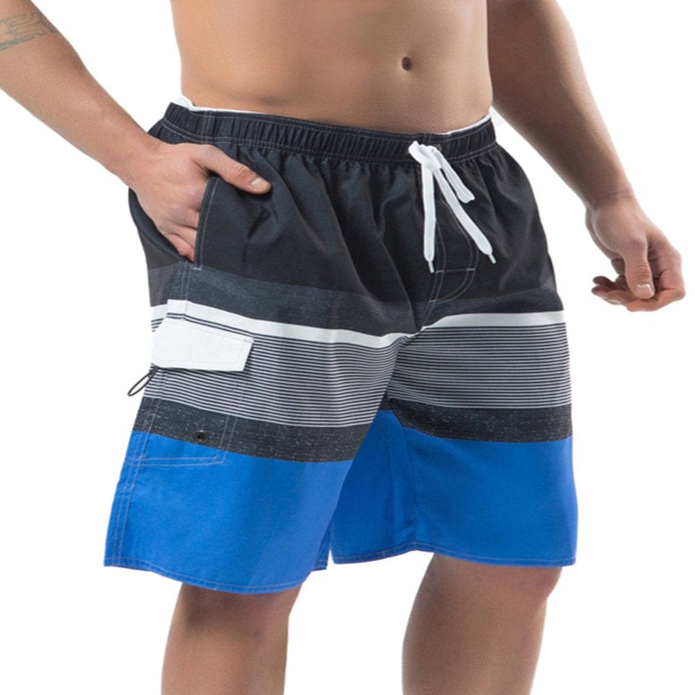 Avamo Mens Swim Trunks Board Bathing Suit Beach Shorts Holiday Hawaiian Floral Quick Dry Beach Shorts with Lining