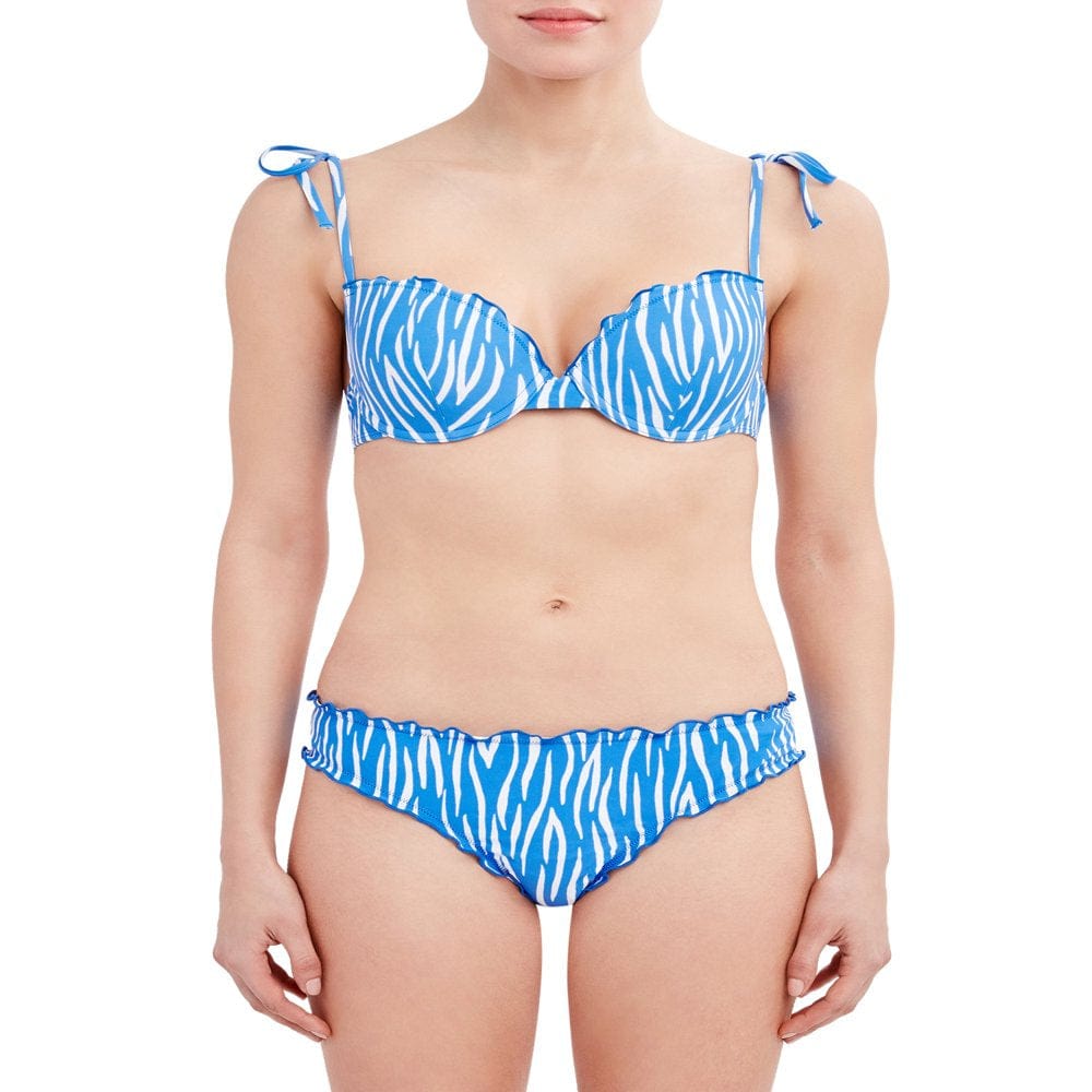 BCBG Paris Women'S Ruffle Underwire Bikini Swimsuit