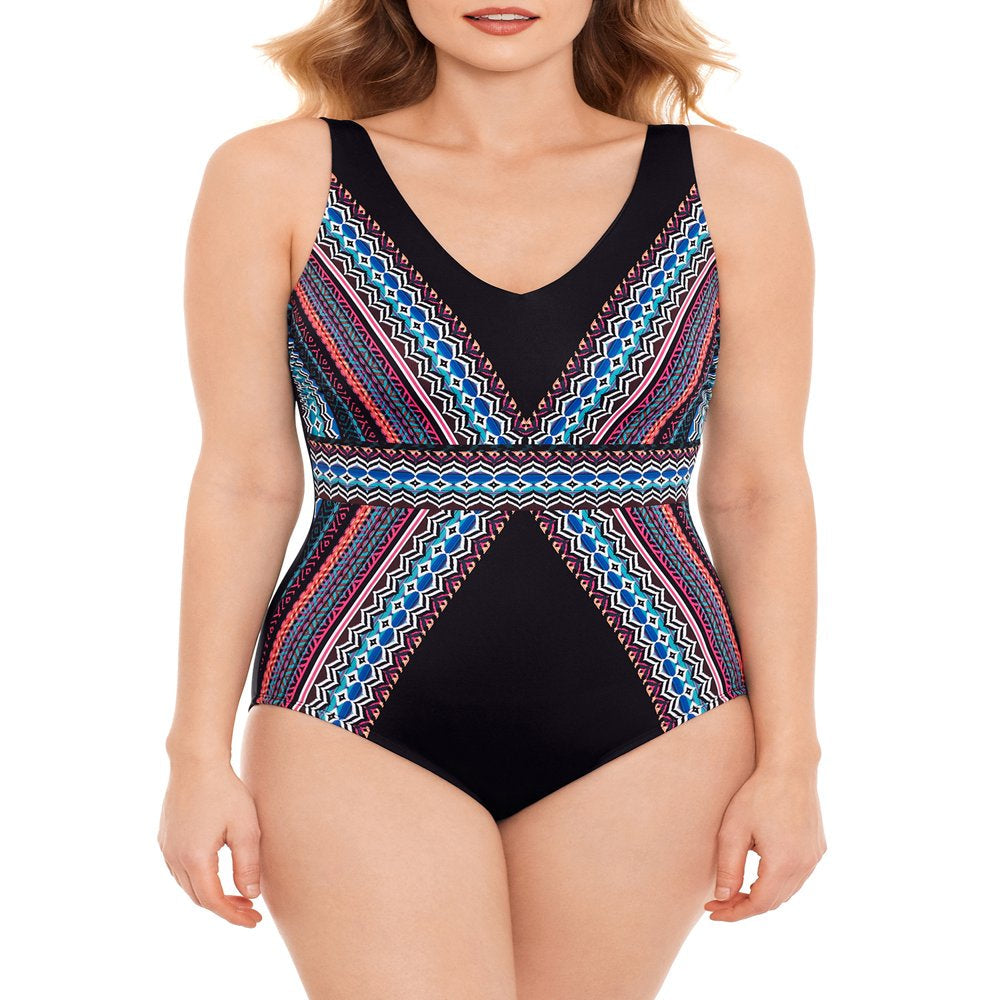 Embrace Your Curves Women'S and Women'S plus Georgia Swim 1PC