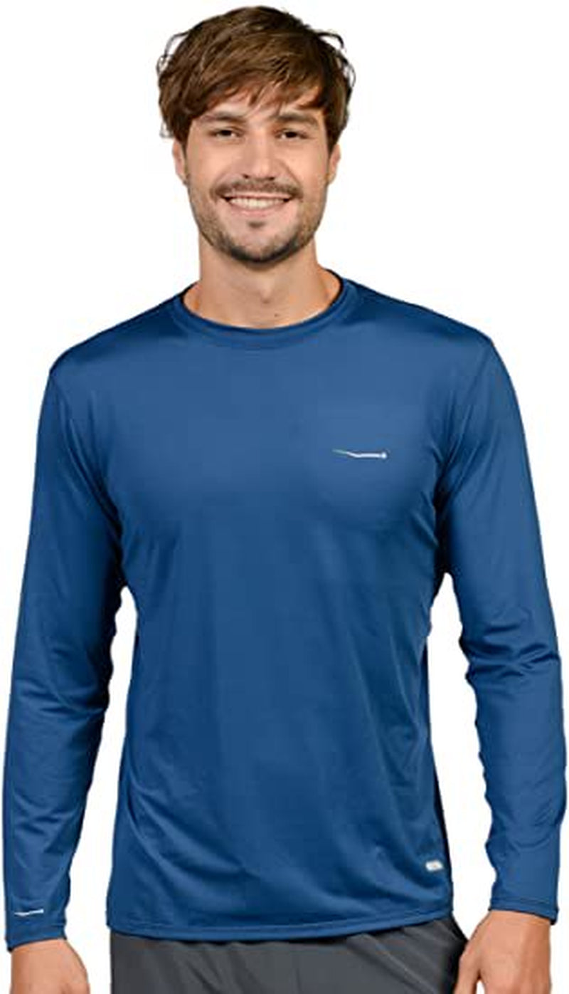 Wave Runner Swim Shirts for Men Uv Sun Protective Rash Guard Workout Shirts Quick Dry Outdoor Shirt for Fishing, Running