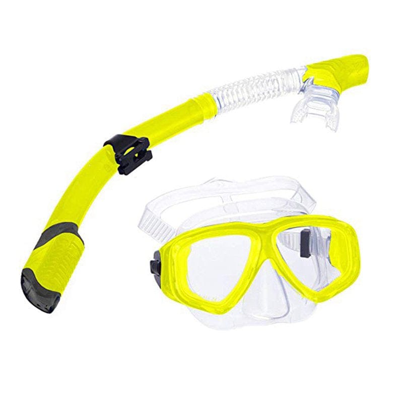 [Clearance!]Kids Diving Goggle Breathing Tube Shockproof Anti-Fog Swimming Glasses Band Snorkeling Underwater Accessories Set