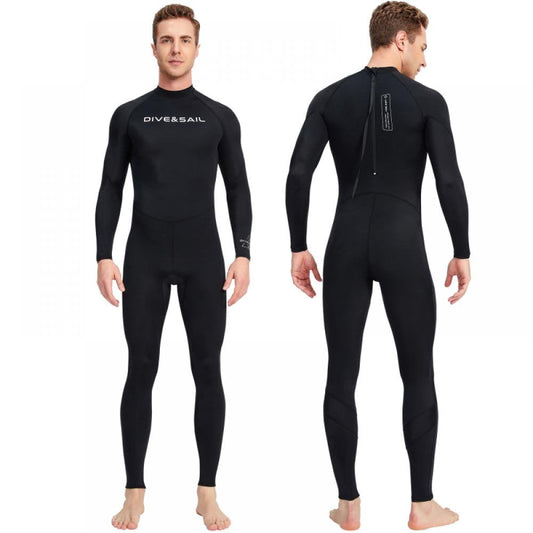 Men Wetsuit 3Mm, Neoprene Wet Suits Front/Back Zip in Cold Water Full Body Dive Suit for Diving Snorkeling Surfing Swimming Canoeing