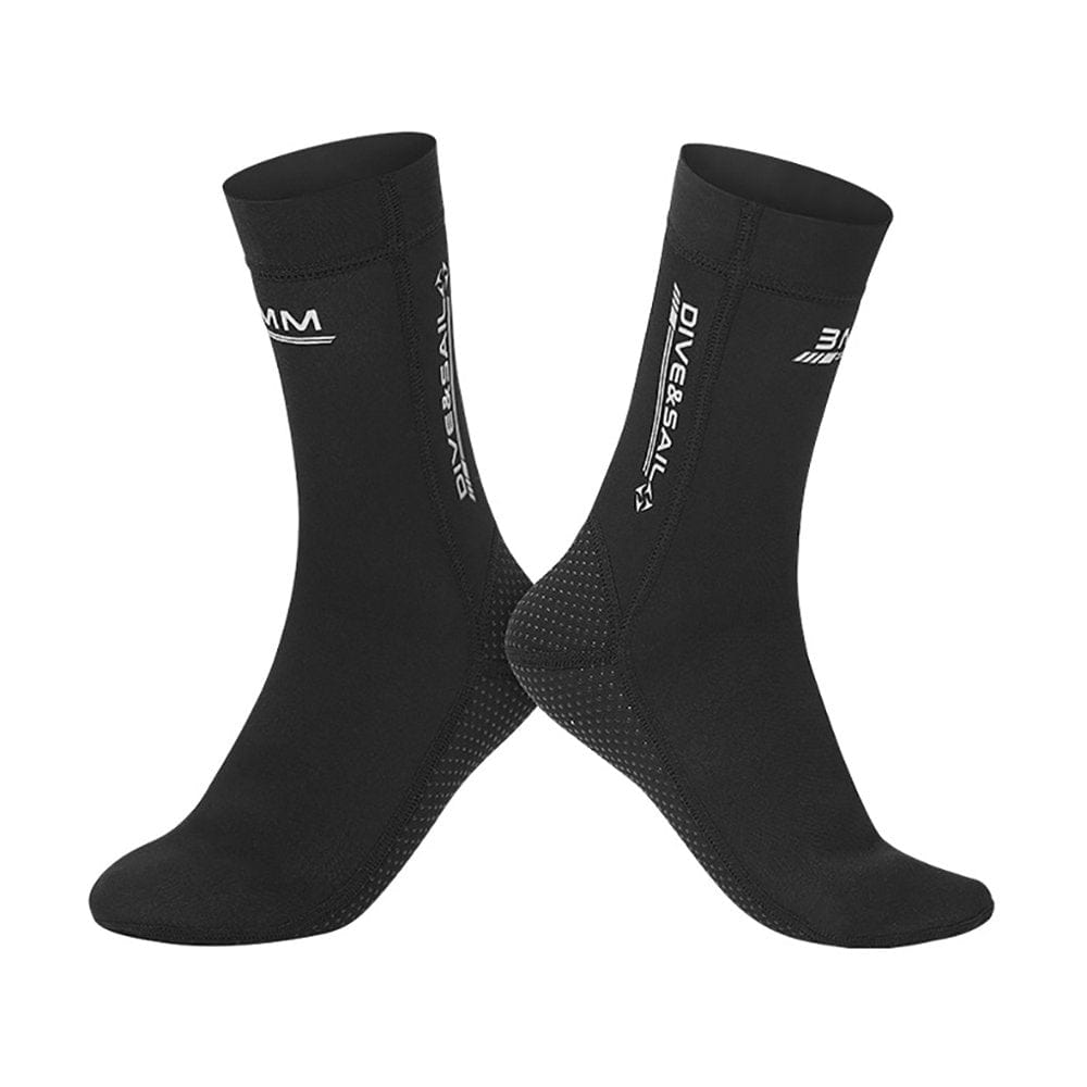 DIVE SAIL 3MM Neoprene Socks Snorkeling Supplies Warm Four-Way Elasticity Men Women Thickened Wetsuit Shoes for Surfing Swimming 【L】