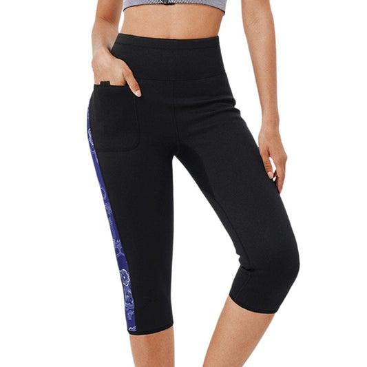 Eleady Neoprene Wetsuit Pants for Women High Waist 2.5Mm UV Sun Protective Leggings Diving Snorkeling Surf Swimming Water Sports Tights(Black Large)