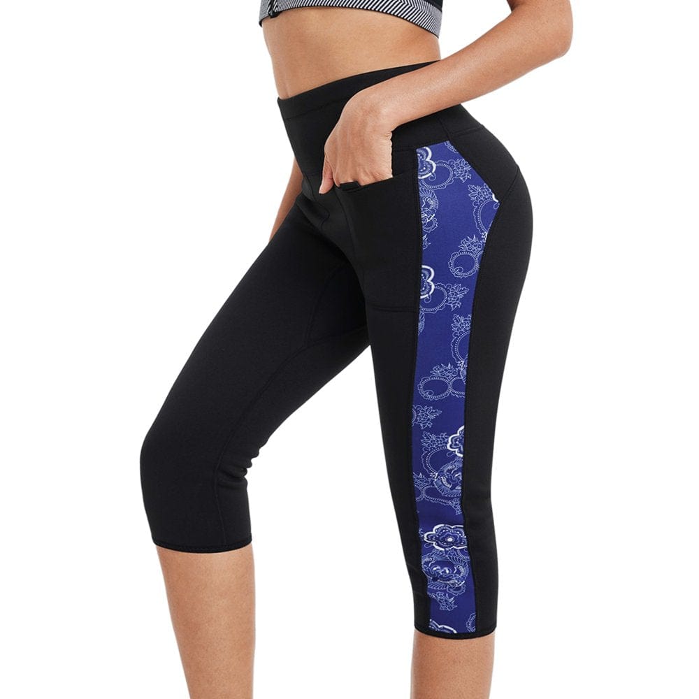 Eleady Wetsuit Pants Neoprene for Women High Waist 2.5Mm UV Sun Protective Leggings Diving Snorkeling Surf Swimming Water Sports Tights(Black Large)